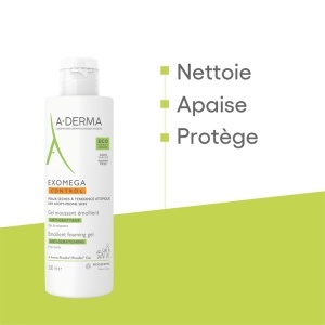 A-Derma Exomega Control Gel Spumant Emolient Anti-Mâncărimi Piele uscată cu tendință atopică 500ml - Img 5