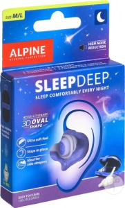 Alpine SleepDeep Dopuri De Urechi Pentru Somn M/L 1 Pereche