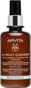 Apivita Lapte De Curățare 3in1 Pentru Față Și Ochi, Flacon 200ml