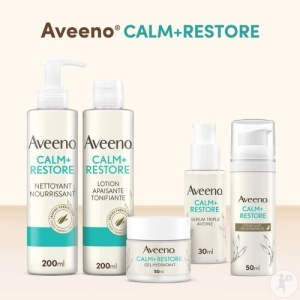 Aveeno Calm+ Restore Ser Cu Triplu Extract De Ovăz Fără Parfum Pentru Piele Sensibilă 30ml - Img 7