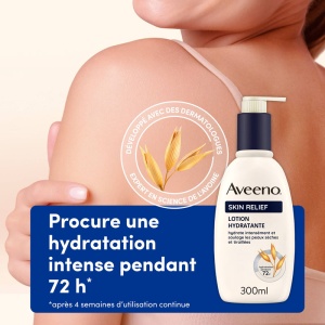 Aveeno Skin Relief Loțiune De Corp Hidratantă Flacon Cu Pompă 300ml - Img 2
