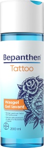 Bepanthen Tattoo Gel De Spălare Pentru Piele Tatuată Flacon 200ml