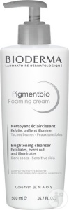 Bioderma Pigmentbio Cremă Spumanată Demachiantă Piele Sensibilă Flacon Dozator 500ml