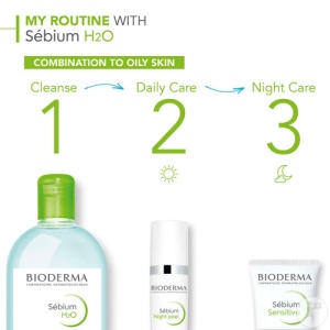 Bioderma Sébium H2O Apă Micelară Demachiantă Pentru Ten Mixt Și Gras 500ml - Img 4