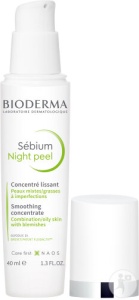 Bioderma Sébium Noapte Peeling Concentrat Cu Efect De Netezire Ten Sensibil/Mixt/Gras Imperfect 40ml - Img 2