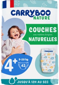 Carryboo Nature Scutece Naturale Cu Model Trop Chou Mărimea 4+ 9-20kg 42 Bucăți