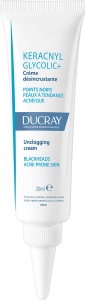 Ducray Keracnyl Glycolic+ Crema Exfoliantă Ten Acneic Cu Puncte Negre 30ml