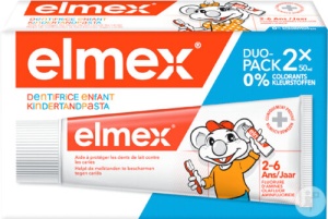Elmex Pastă De Dinți Pentru Copii 2-6 Ani Duo Pachet 2x50ml