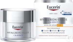 Eucerin Hyaluron-Filler + 3x Effect Cremă De Zi Cu Efect Anti-Îmbătrânire SPF30 50ml