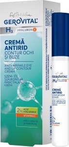 Gerovital H3 Hyaluron C Cremă Antirid Contur Ochi Și Buze 15ml