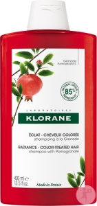 Klorane Șampon Cu Efect De Strălucire Cu Extract De Rodie Păr Colorat 400ml