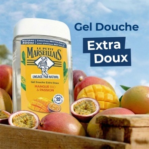 Le Petit Marseillais Extra Doux Gel De Duș Hidratant Cu Mango Bio Și Fructul Pasiunii Pentru Toate Tipurile De Piele 250ml - Img 4