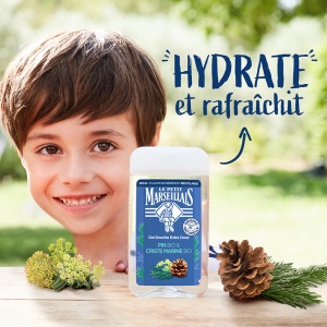 Le Petit Marseillais Extra Doux Gel De Duș Hidratant Cu Pin Bio Și Fenicul Marin Bio Pentru Toate Tipurile De Piele 250ml - Img 2