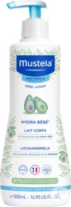 Mustela Bébé-Enfant Lait Hydra Bébé Lapte Pentru Corp Piele Normală Flacon Cu Pompa 500ml