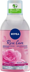 Nivea Rose Care Demachiant Bifazic Micelar Cu Apă De Trandafiri Bio Pentru Față/Ochi 400ml