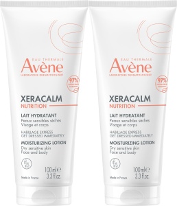Pachet Avène Xeracalm Nutrition Loțiune Hidratantă Față Și Corp Piele Sensibilă Uscată 2x100ml