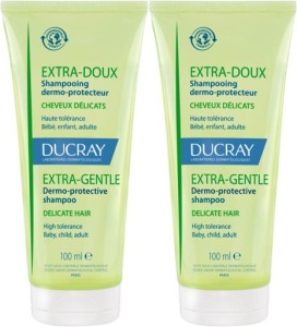 Pachet Ducray Extra-Gentle Șampon Dermo-Protector Păr Delicat 2x100ml