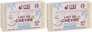 Pachet MKL Green Nature Săpun Ultra Hrănitor Cu Lapte De Capră Bio Fără Parfum 2x100g
