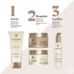 René Furterer Absolue Kératine Șampon‑Tratament Reparator Pentru Păr Deteriorat 50ml - Img 2