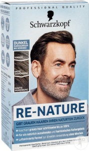 Schwarzkopf Re-Nature Homme Dark Cremă De Re-Pigmentare Bărbați 2x50ml + Șampon 2x225ml