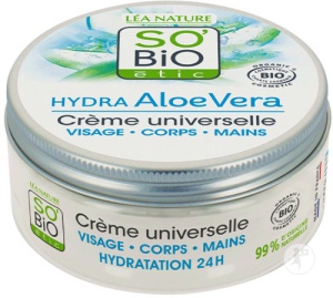 So’Bio Étic Cremă Universală Hydra Aloe Vera Pentru Față/Corp/Mâini Bio Borcan 150ml