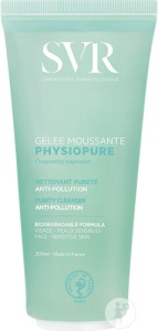 SVR Physiopure Gel Spumant De Curățare Puritate Anti-Poluare Față Piele Sensibilă 200ml