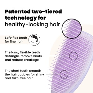 Tangle Teezer The Ultimate Detangler Fine & Fragile Perie Păr Hypnotic Heather 1 Bucată - Img 5