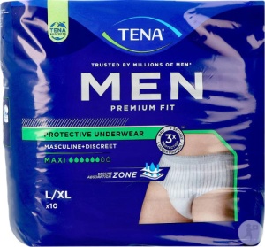 Tena Men Premium Fit Culotte Incontinență Maxi Mărime L/XL 10 Bucăți