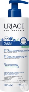 Uriage Bébé 1st Ulei De Duș Calmant Pentru Piele Foarte Uscată Sau Atopică Flacon Cu Pompiță 500ml