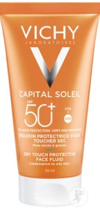 Vichy Capital Soleil Emulsie Protectie Solara Fata Dry Touch Spf50 50ml