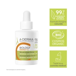 A-Derma Biology Energy C Ser Energizant Luminozitate Piele Obosită Mată Vitamina C 30ml - Img 6