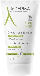 A-Derma Cremă De Mâini Și Unghii Hidratantă Cu Efect De Uscare Rapidă Pentru Pielea Fragilizată Tube 50ml
