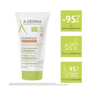 A-Derma Exomega Control Cremă Emolientă Anti-Scărpine Piele Uscată Tendință Eczemă Atopică 50ml - Img 3