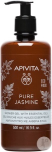 Apivita Gel De Dus Cu Iasomie Pura Si Uleiuri Esentiale 500ml