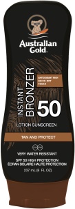 Australian Gold SPF50 Instant Bronzer Loțiune Cu Efect De Bronzare Și Protecție Solară 237ml