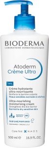 Bioderma Atoderm Crema Ultra-Nutritivă Fără Parfum Pentru Piele Uscată Și Sensibilă Recipient Cu Dozator 500ml