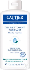 Cattier Gel De Curățare Purifiant Pentru Ten Gras Cu Imperfecțiuni Bio Flacon 200ml