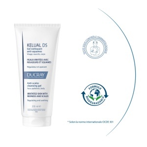 Ducray Kelual Ds Gel De Curățare Antimătreață Piele Iritată Cu Roșeață 200ml - Img 4