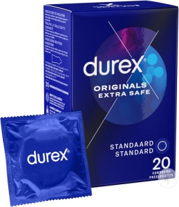 Durex Extra Safe Prezervative Extra Lubrifiate Cu Protecție Suplimentară 20 Bucăți