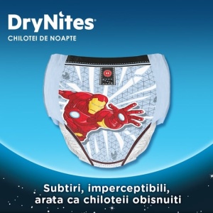 Huggies Drynites Chiloți-Scutece Absorbanți Băieți 4-7 Ani Noapte 10 Bucăți - Img 3