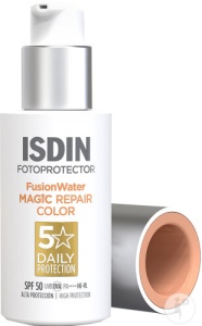 Isdin Fusion Water Magic Repair Color Spf50 Flacon Cu Pompă 50ml - Img 2