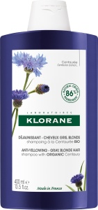 Klorane Șampon Anti-Îngălbenire Cu Albăstrea Bio Păr Gri Sau Blond 400ml