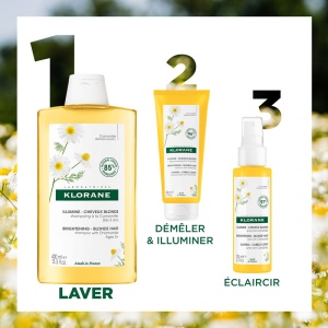 Klorane Șampon Iluminator Cu Mușețel Bio Păr Blond 400ml - Img 7