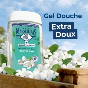Le Petit Marseillais Extra Doux Gel De Duș Cu Flori De Tiaré Pentru Toate Tipurile De Piele 250ml - Img 3
