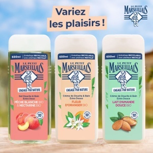 Le Petit Marseillais Gel De Duș Cu Flori De Portocal Bio Pentru Toate Tipurile De Piele 650ml - Img 8