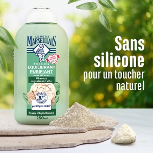 Le Petit Marseillais Infusion Pureté Șampon Purifiant Cu Cimbru Bio Și Argilă Albă Pentru Păr Cu Tendință De Îngrășare 250ml - Img 4