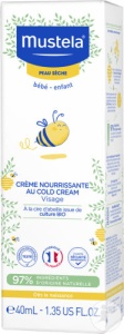 Mustela Bébé-Enfant Cremă Hrănitoare Cold Cream Pentru Față Piele Uscată Tub 40ml