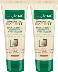 Pachet Gerovital Tratament Expert Mască Intensiv Regenerantă Petroleum 2x150ml