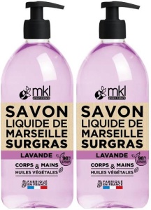 Pachet MKL Green Nature Săpun De Marsilia Lichid Ultra Hrănitor Lavandă Corp/Mâini 2x1l