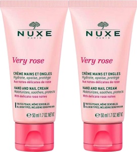 Pachet Nuxe Very Rose Cremă Pentru Mâini Și Unghii Toate Tipurile De Piele 2x50ml